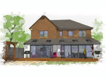 Architectural Impression - Extension Sketch