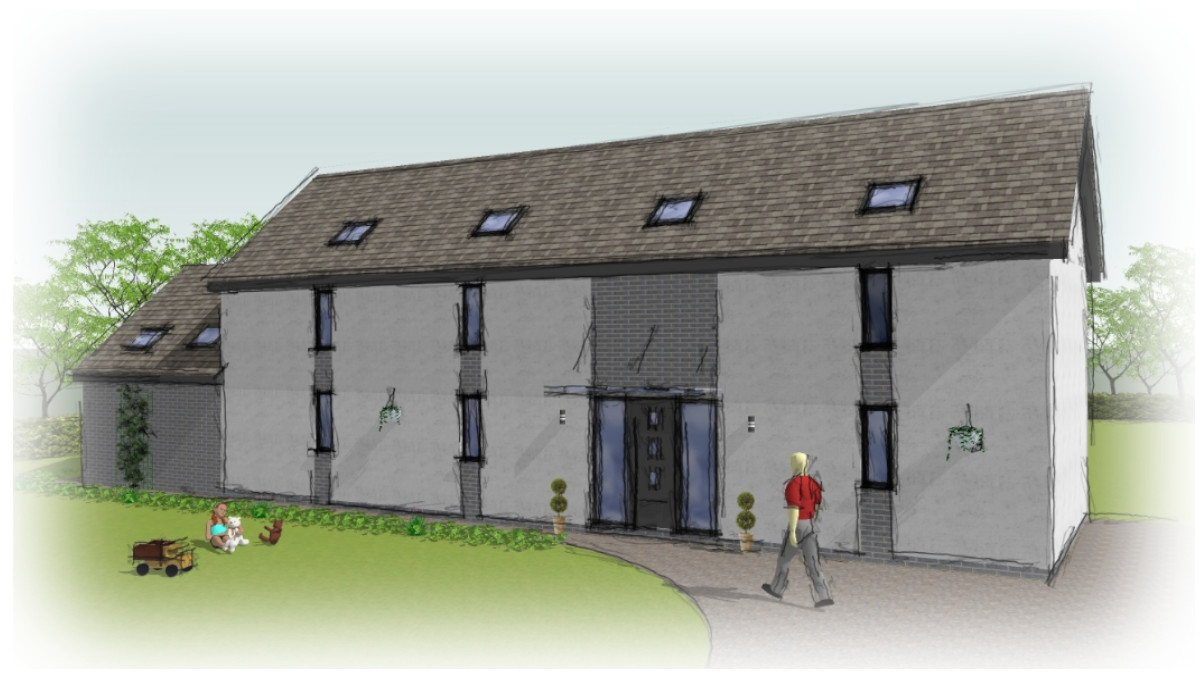 Self Build Home Sketch